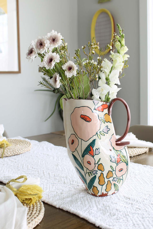 Soft Spring Pitcher White