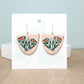 Pink Moth Dangle Earrings