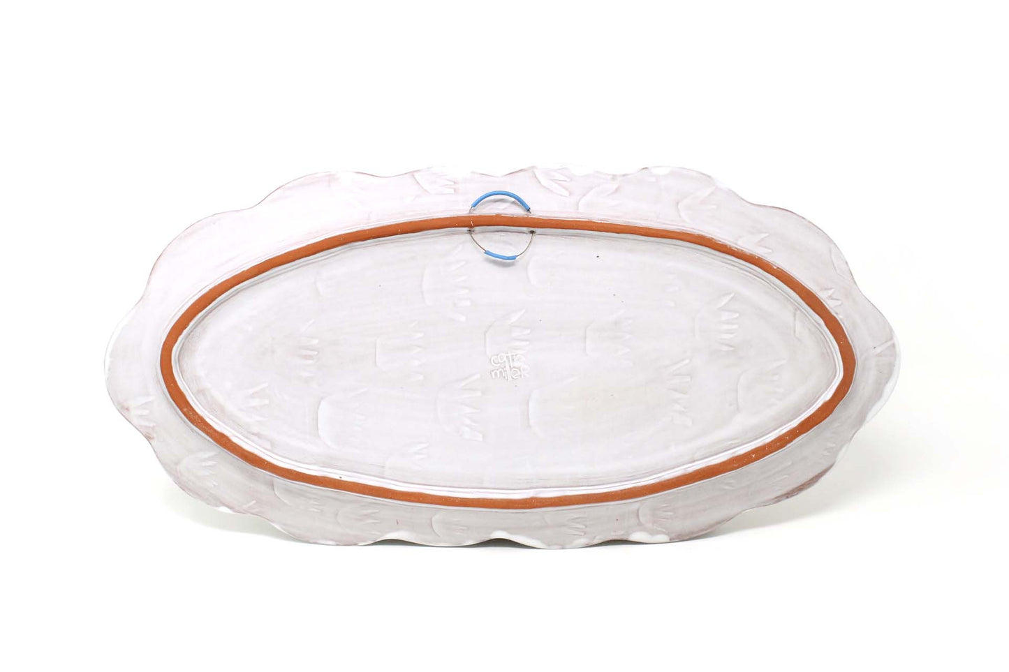 Protea Oval Platter White