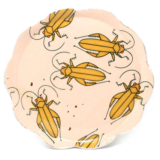 Grasshopper Dinner Plate Pink
