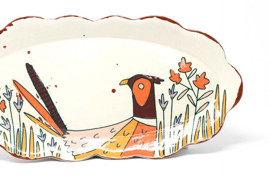 Pheasant Oval Platter