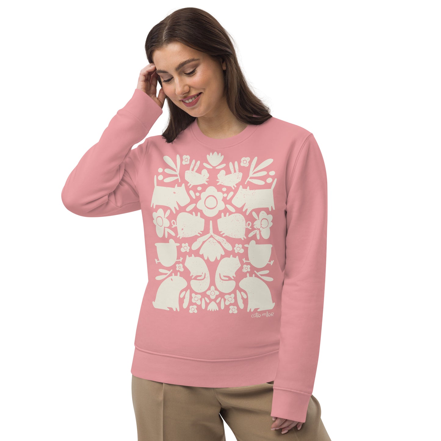 Animal Doodle Unisex Crewneck Sweatshirt