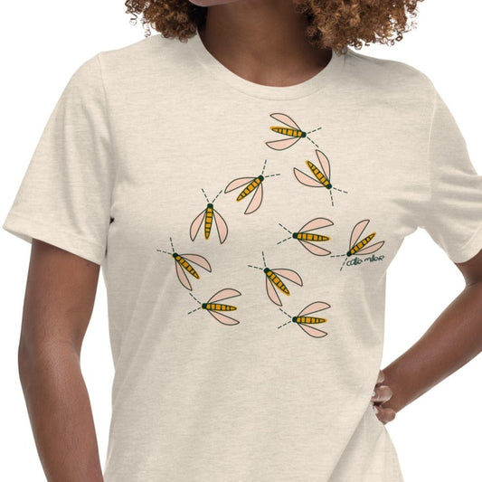 Flower Fly Women's Relaxed T-Shirt